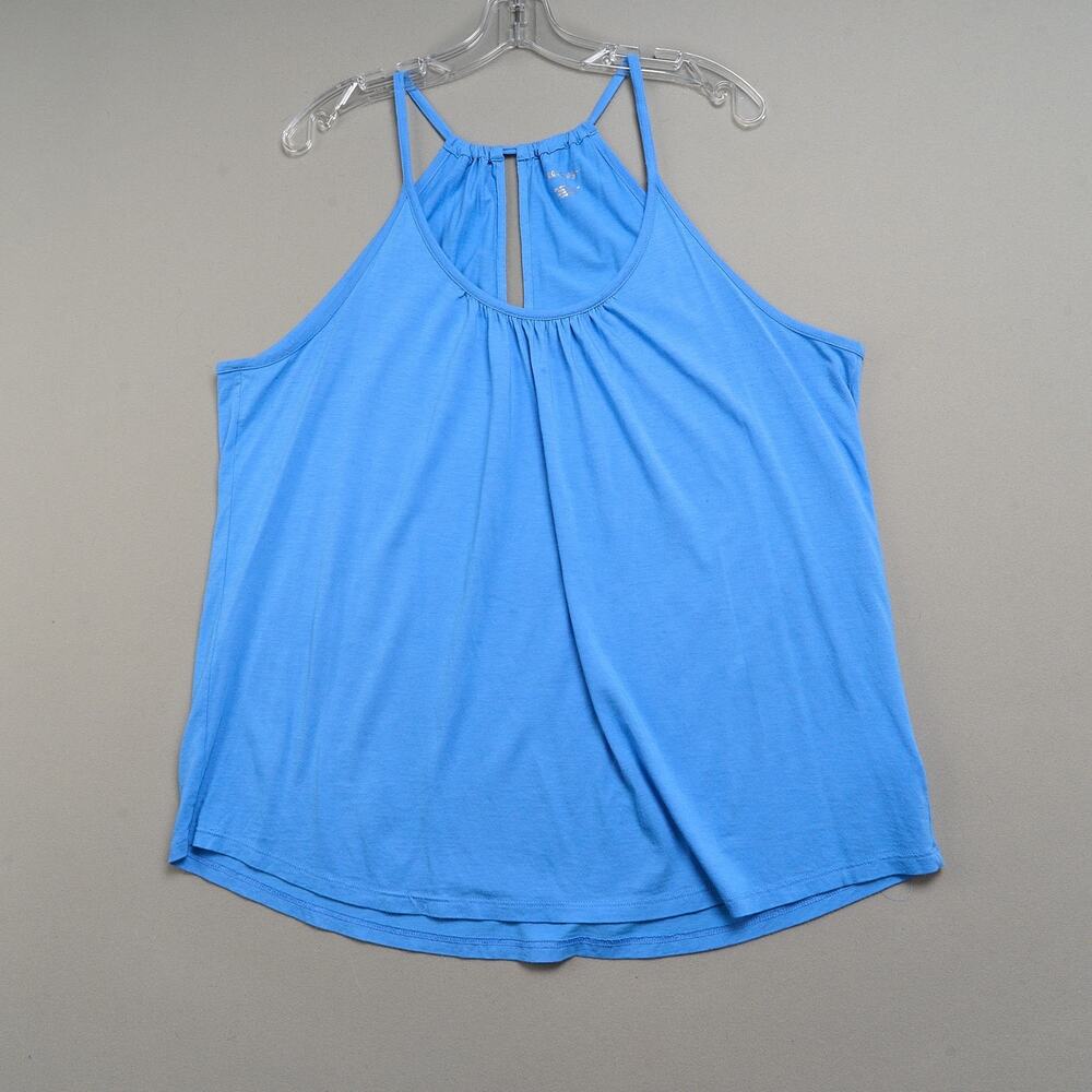 Lilly Pulitzer Lacy Tank Womens XL Pima Cotton Modal Blue Halter